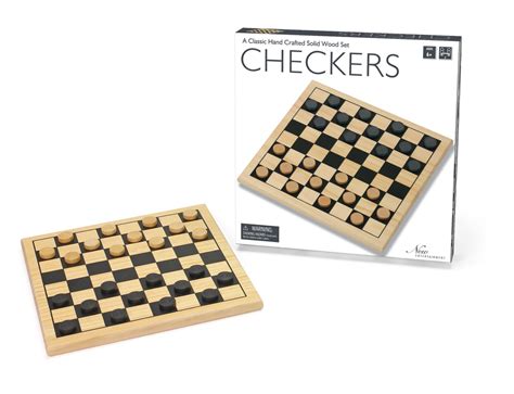 Checkers - Solid Wood