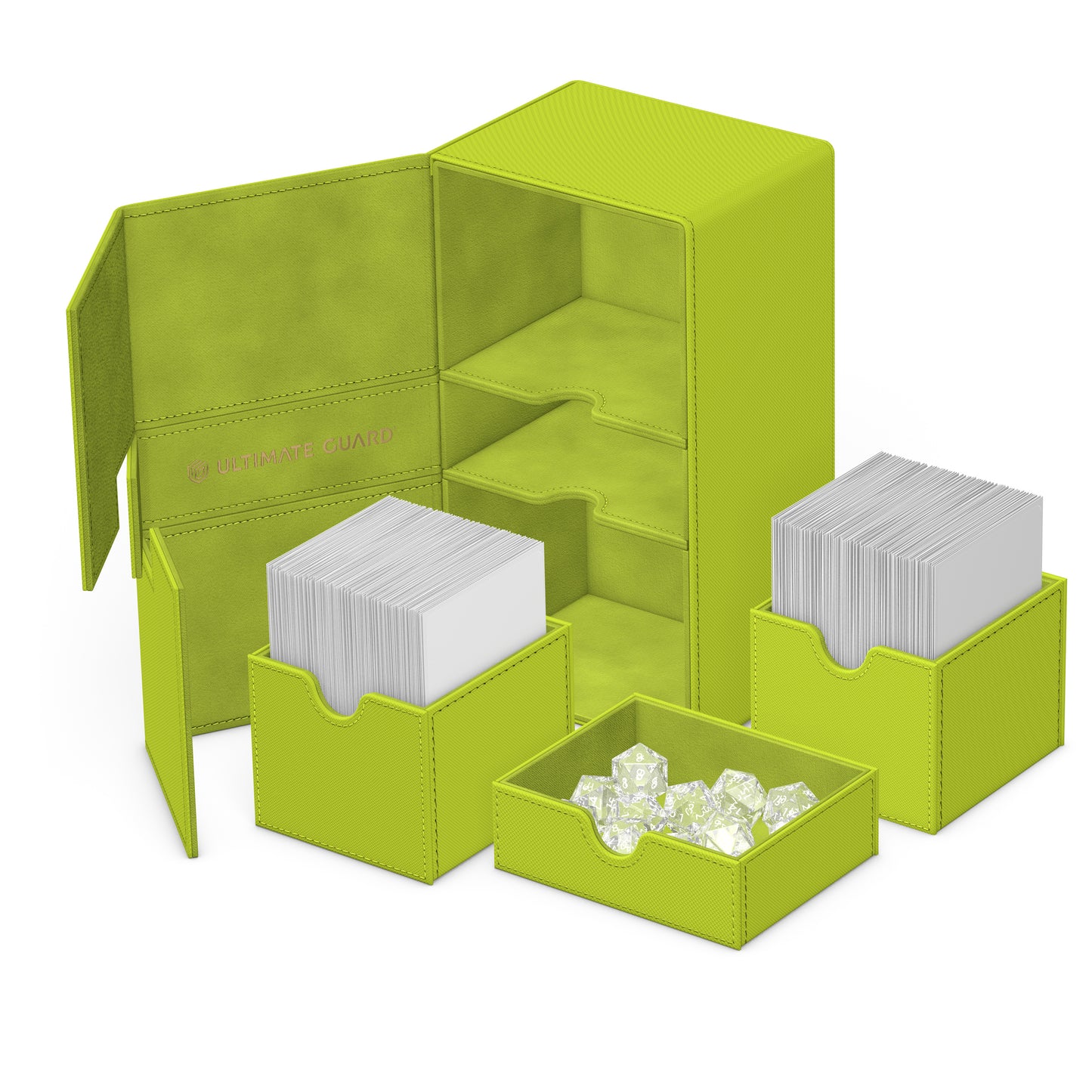 Ultimate Guard - Twin Flip'n'Tray 200+ Xenoskin - Lime - Summer Edition 2025