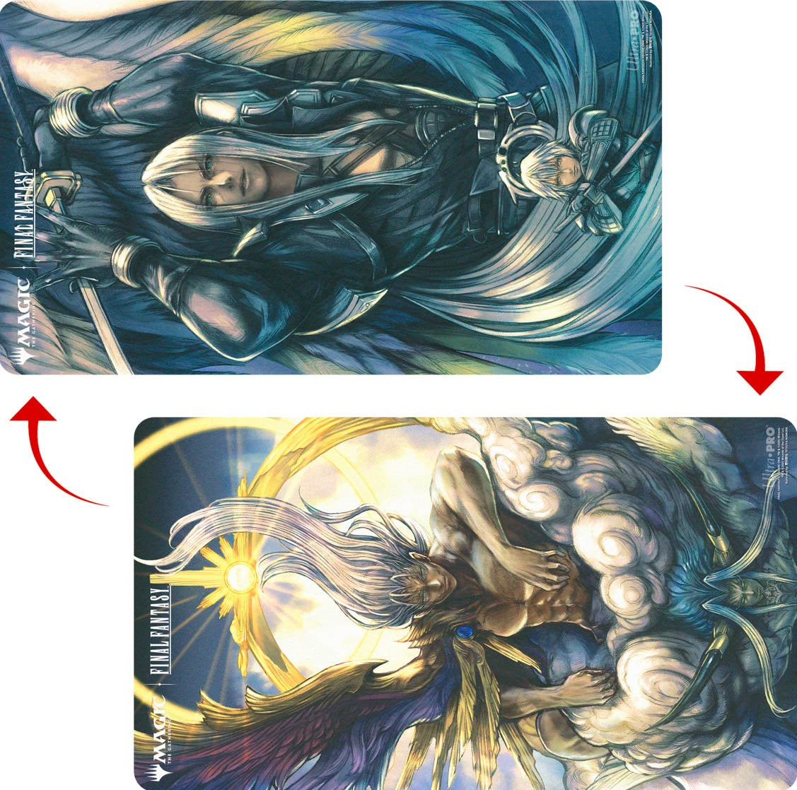Magic: The Gathering®—FINAL FANTASY™ Sephiroth, Fabled Soldier/Sephiroth, One-Winged Angel Double-Sided Playmat