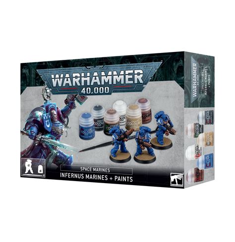 Warhammer 40K Space Marines - Infernus Marines + Paints