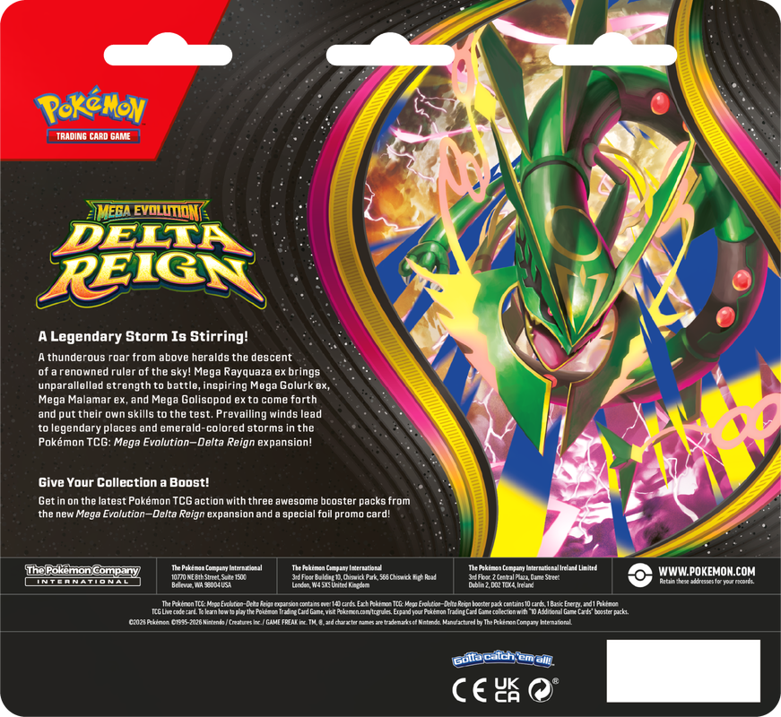 Mega Evolution - Delta Reign 3-Pack Blister