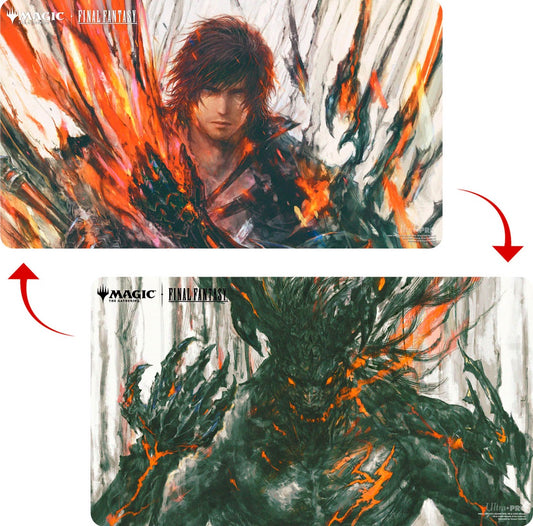 Magic: The Gathering®—FINAL FANTASY™ Clive, Ifrit's Dominant/Ifrit, Warden of Inferno Double-Sided Playmat