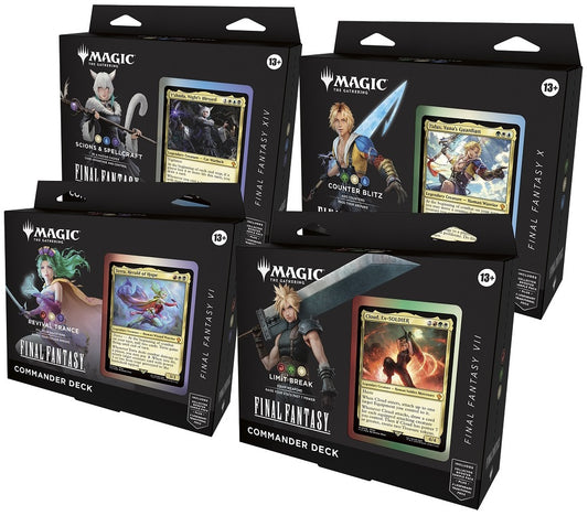 Final Fantasy Commander Deck Display