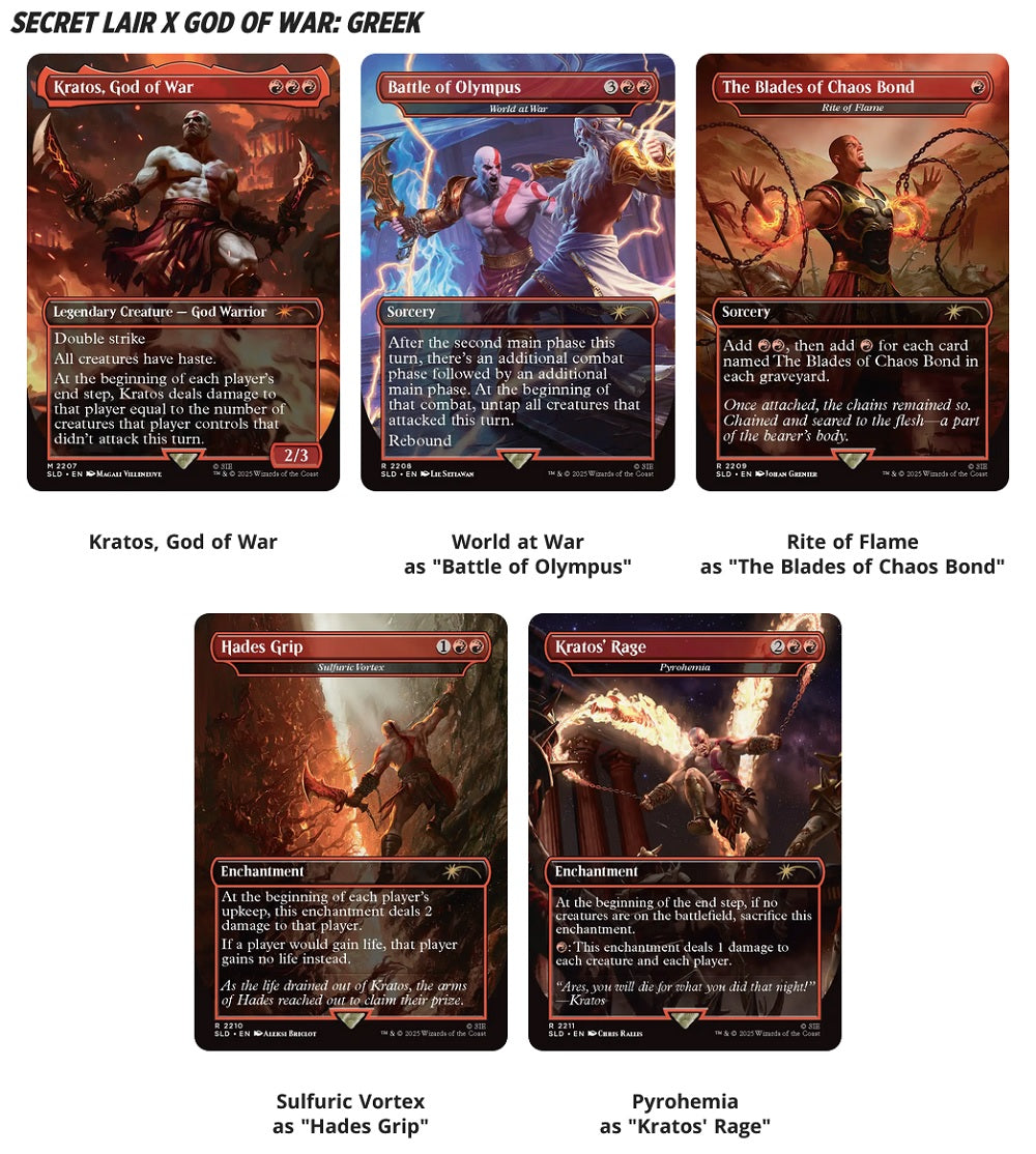 Secret Lair - God Of War - Vengeance - None Foil