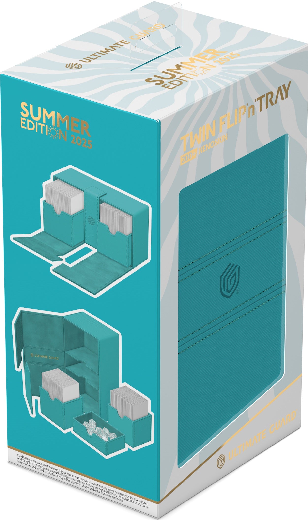 Ultimate Guard - Twin Flip'n'Tray 200+ Xenoskin - Lagoon - Summer Edition 2025
