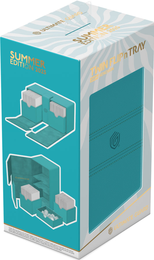 Ultimate Guard - Twin Flip'n'Tray 200+ Xenoskin - Lagoon - Summer Edition 2025