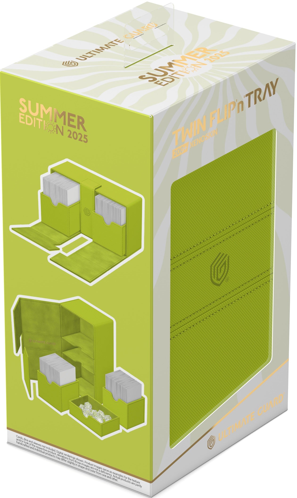 Ultimate Guard - Twin Flip'n'Tray 200+ Xenoskin - Lime - Summer Edition 2025