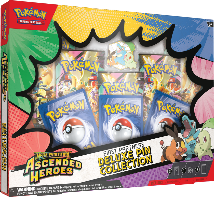 Mega Evolution Ascended Heroes First Partners Deluxe Pin Collection