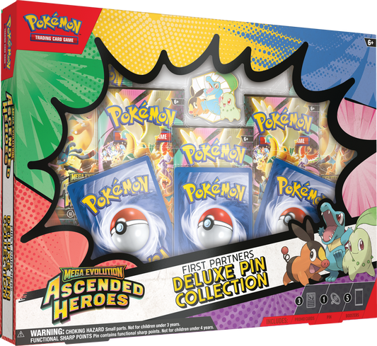 Mega Evolution Ascended Heroes First Partners Deluxe Pin Collection