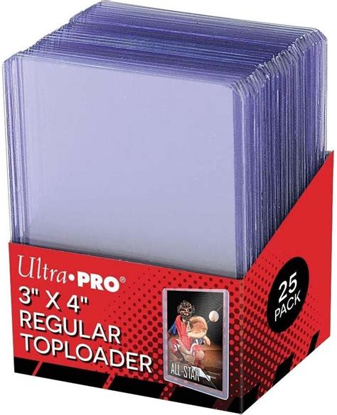 Ultra Pro Regular Toploader - 3" X 4" - 25 quantity