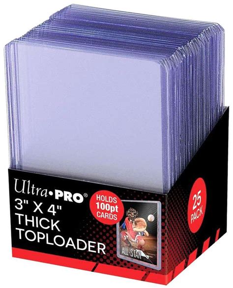 Ultra Pro Regular Toploader - 3" X 4" - 25 quantity