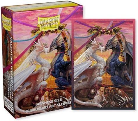 Dragon Shield - Valentine Dragons - Brushed Art - 60 - Japanese Size