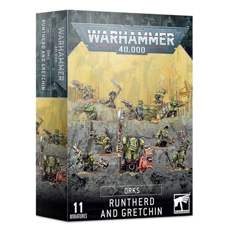 Warhammer 40K Orks Runtherd and Gretchin